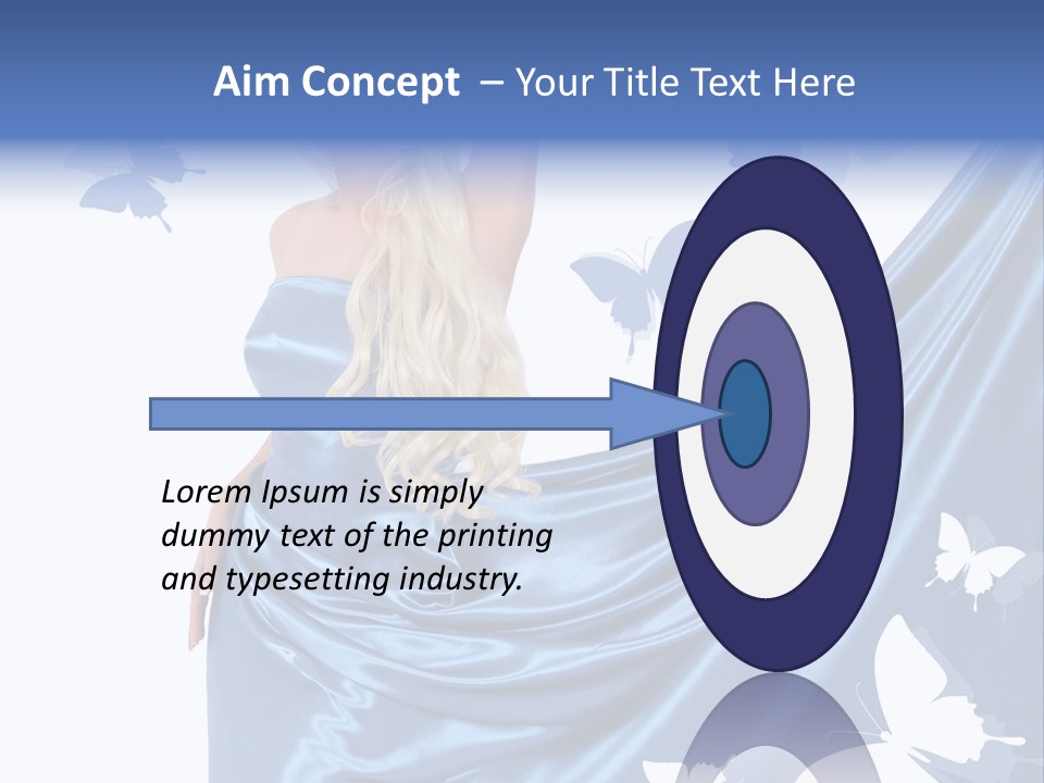 Hair Long Woman PowerPoint Template