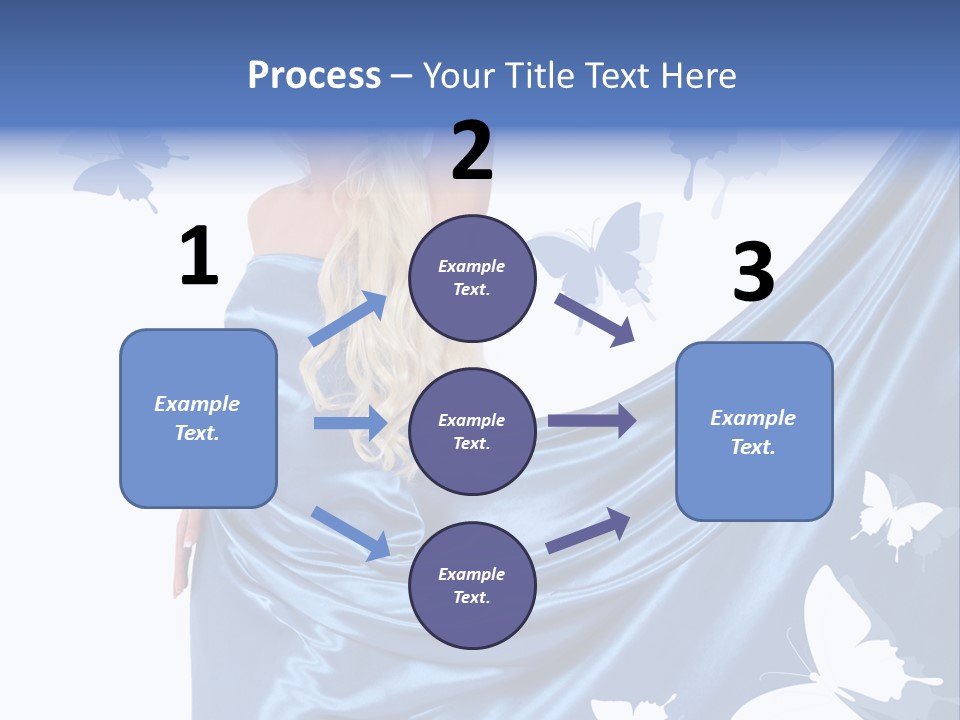 Hair Long Woman PowerPoint Template