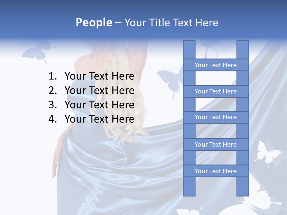 Hair Long Woman PowerPoint Template