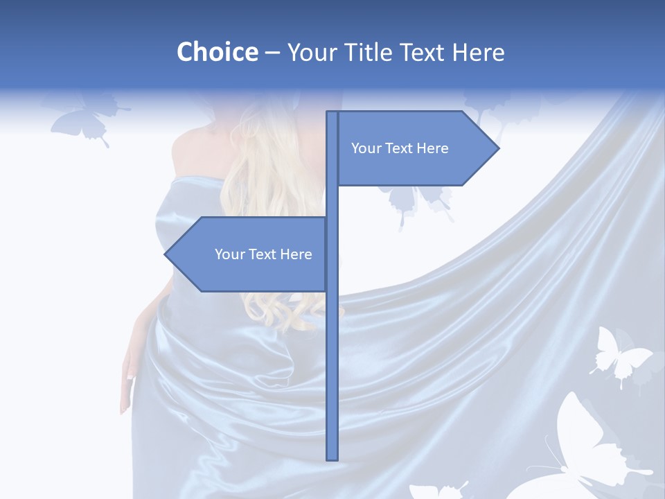 Hair Long Woman PowerPoint Template