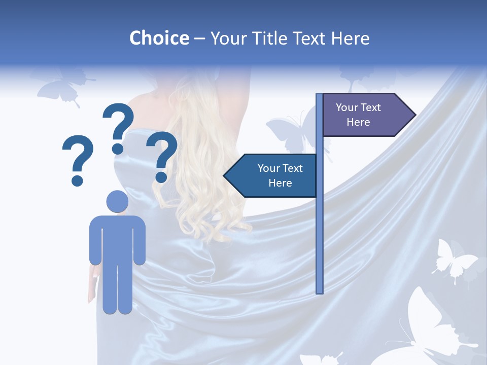 Hair Long Woman PowerPoint Template