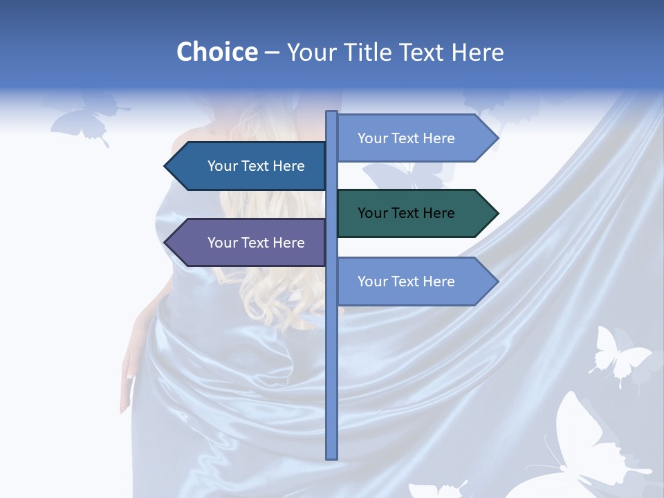 Hair Long Woman PowerPoint Template