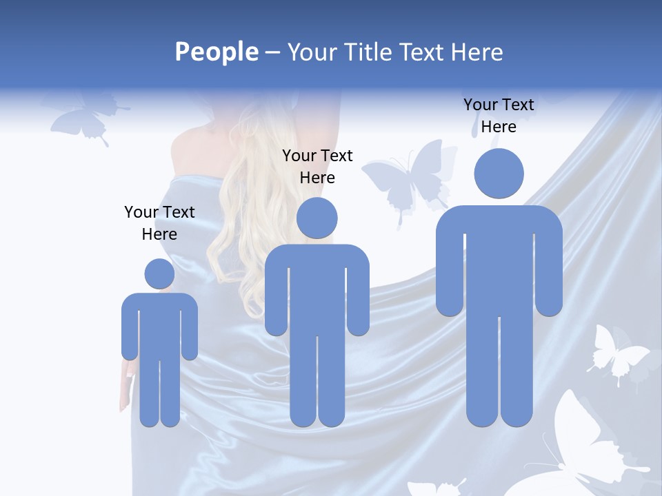 Hair Long Woman PowerPoint Template