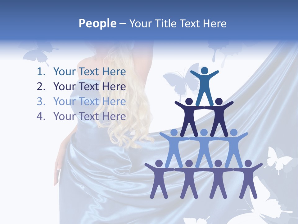 Hair Long Woman PowerPoint Template