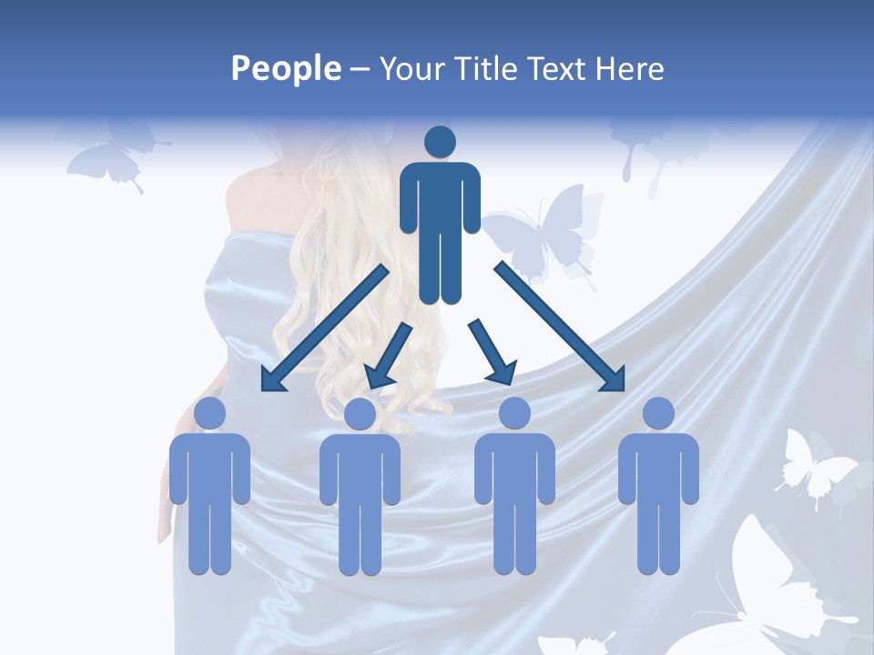 Hair Long Woman PowerPoint Template