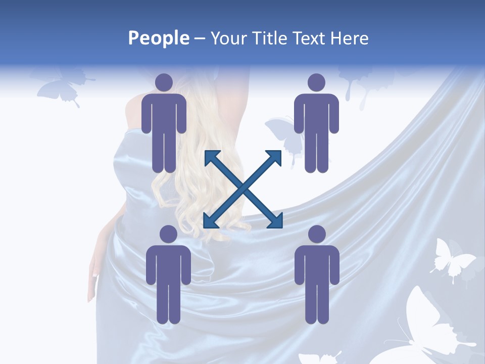 Hair Long Woman PowerPoint Template