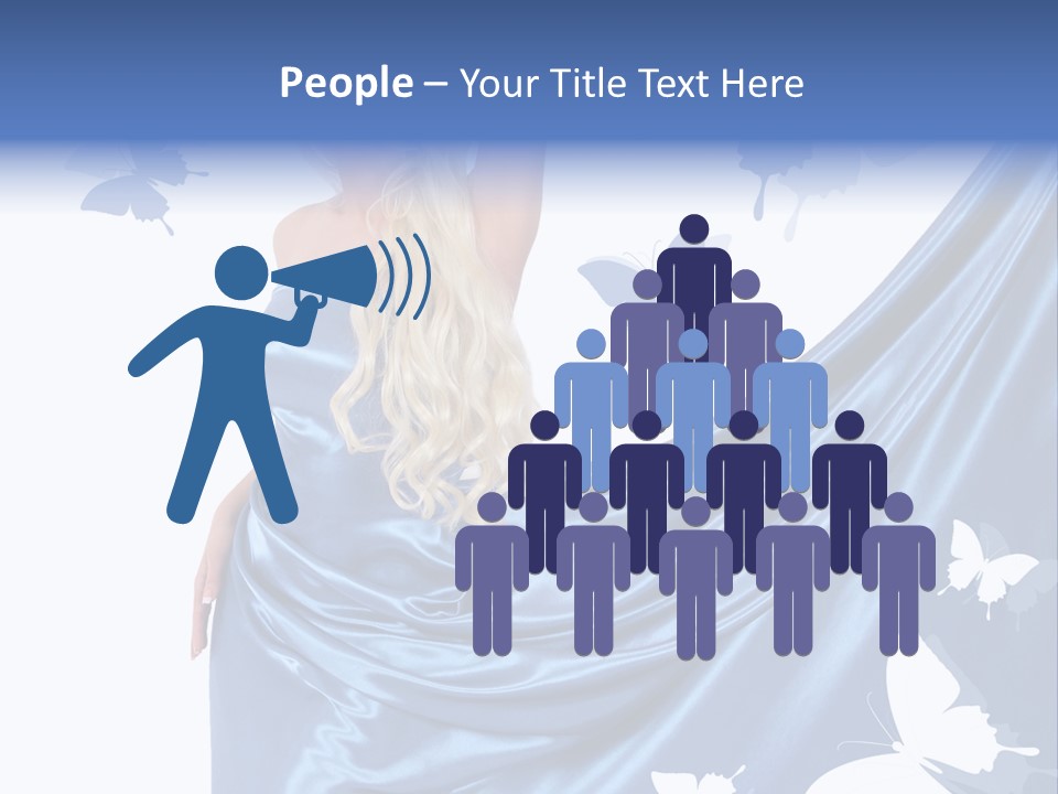 Hair Long Woman PowerPoint Template