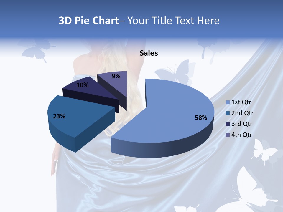 Hair Long Woman PowerPoint Template