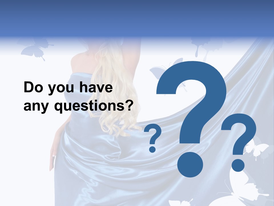 Hair Long Woman PowerPoint Template