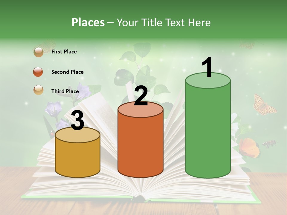 Studying Flower Space PowerPoint Template