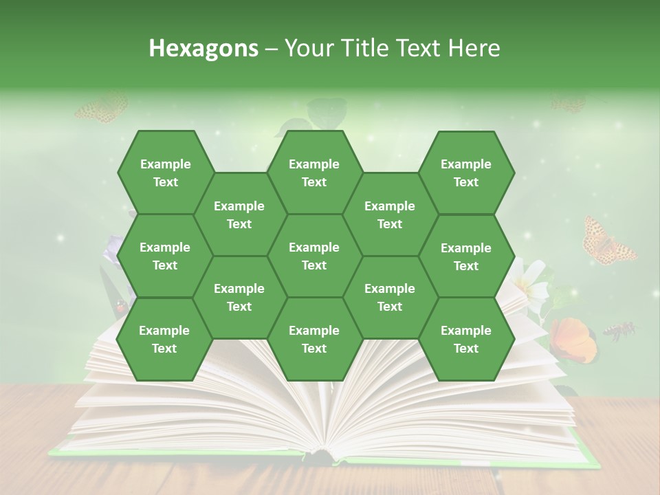 Studying Flower Space PowerPoint Template