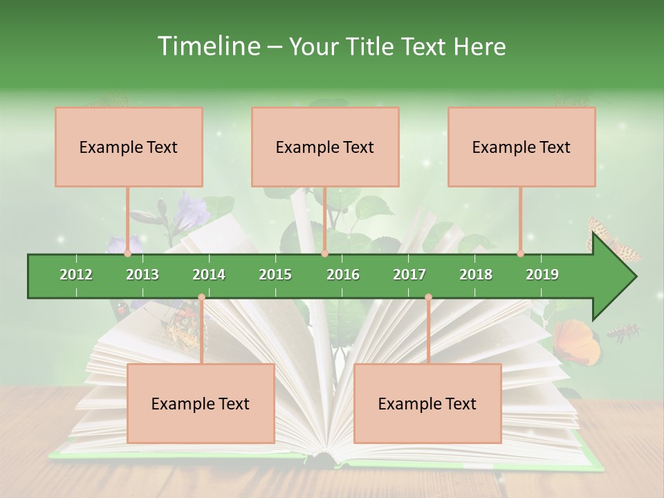 Studying Flower Space PowerPoint Template