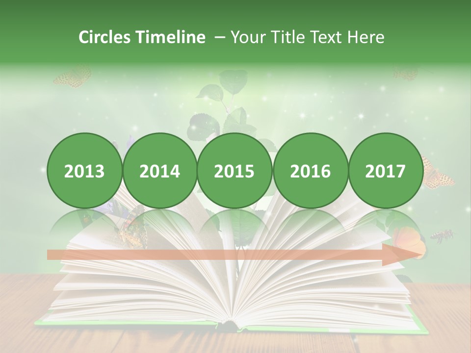 Studying Flower Space PowerPoint Template