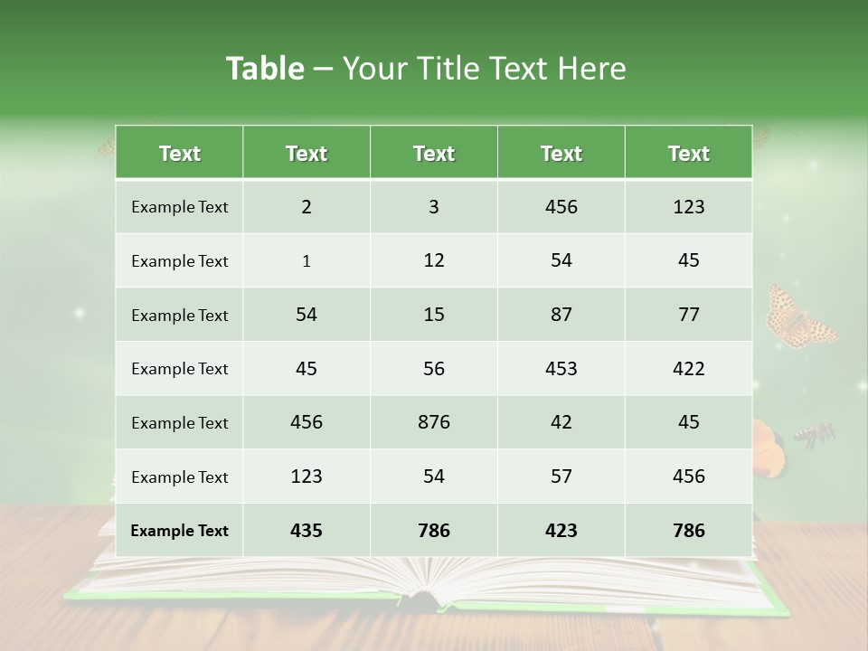 Studying Flower Space PowerPoint Template