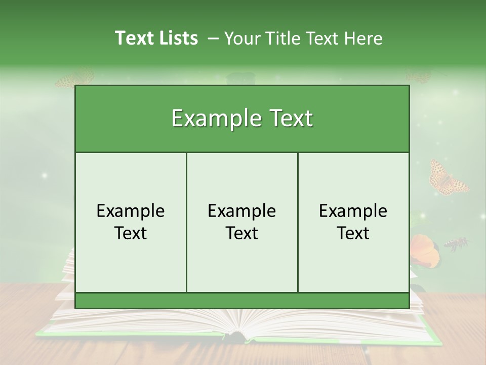 Studying Flower Space PowerPoint Template