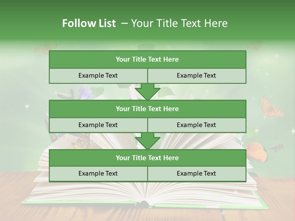 Studying Flower Space PowerPoint Template