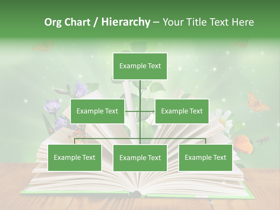 Studying Flower Space PowerPoint Template