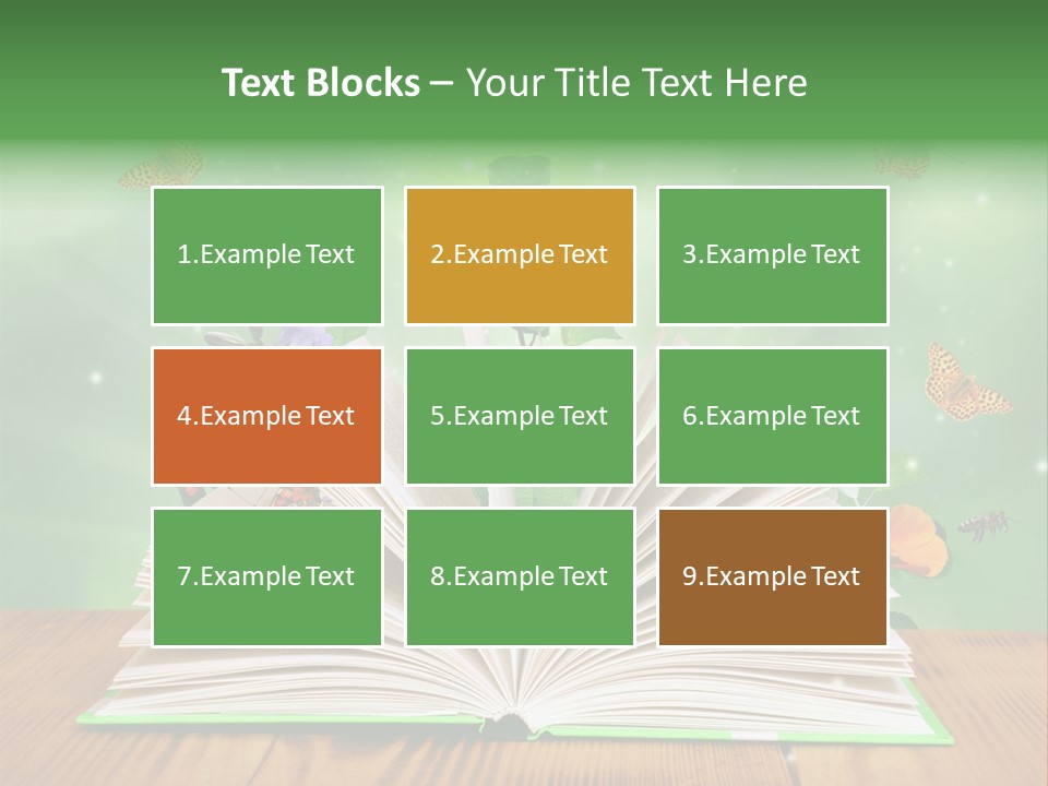 Studying Flower Space PowerPoint Template