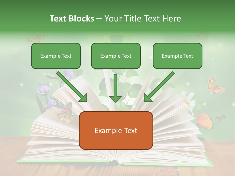 Studying Flower Space PowerPoint Template