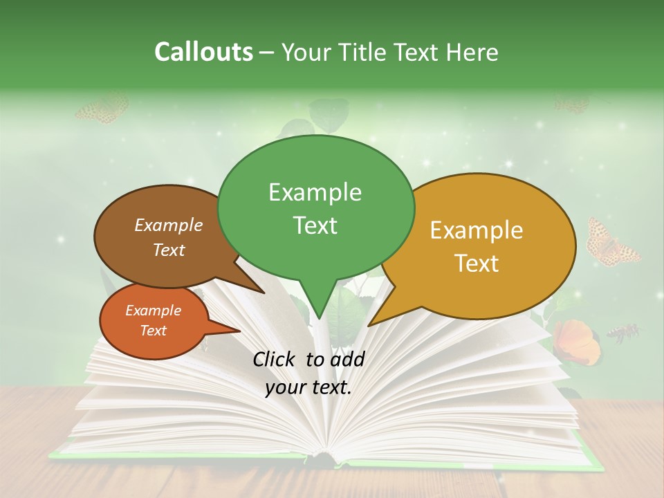 Studying Flower Space PowerPoint Template