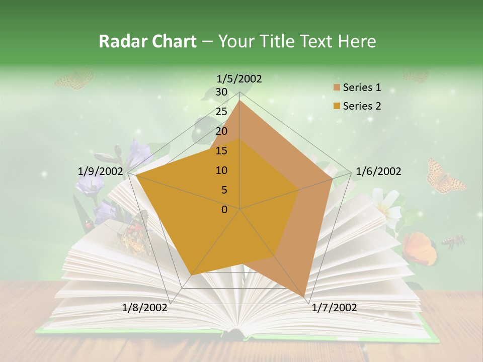 Studying Flower Space PowerPoint Template