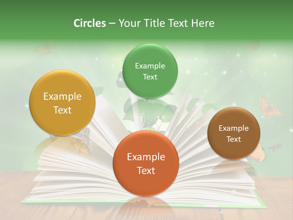 Studying Flower Space PowerPoint Template