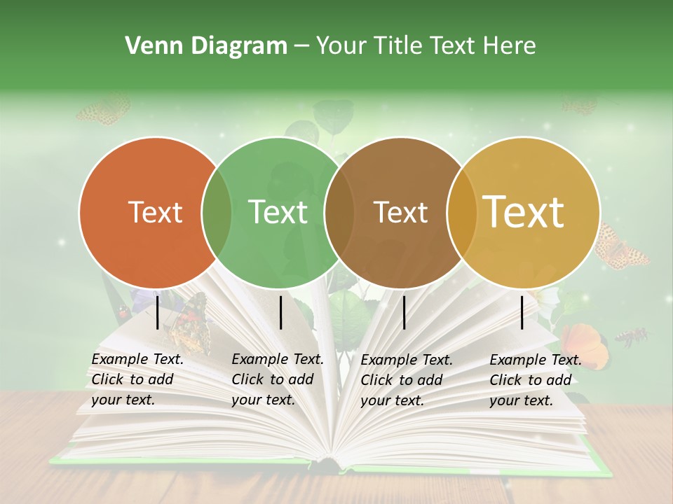 Studying Flower Space PowerPoint Template