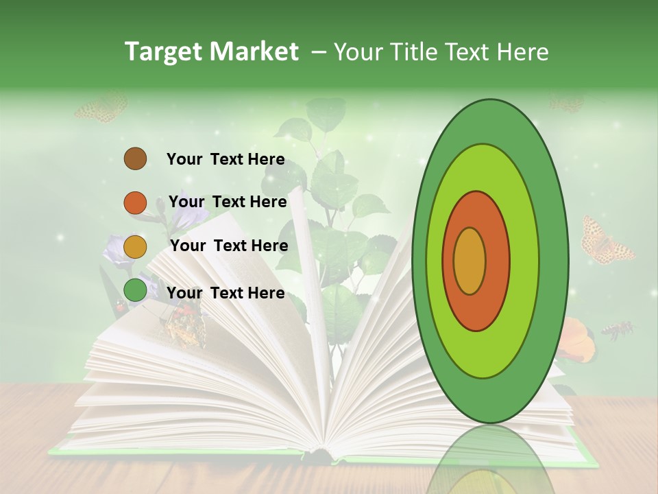 Studying Flower Space PowerPoint Template