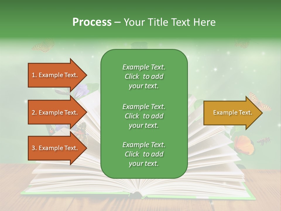 Studying Flower Space PowerPoint Template