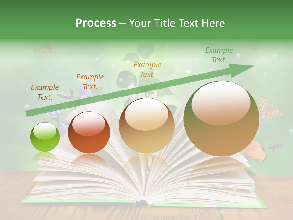 Studying Flower Space PowerPoint Template