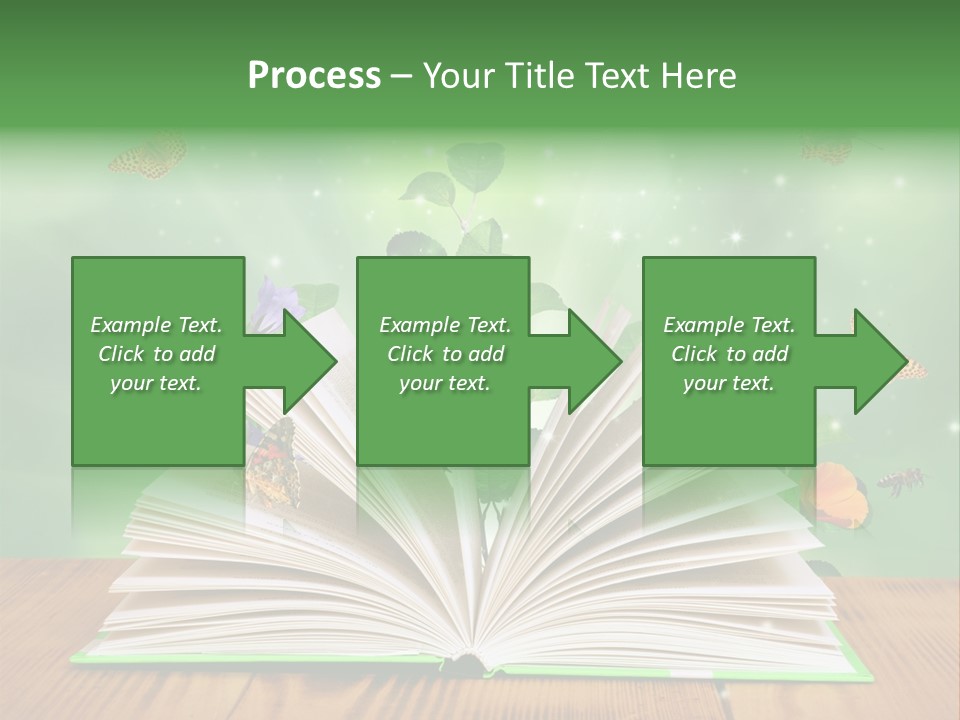 Studying Flower Space PowerPoint Template
