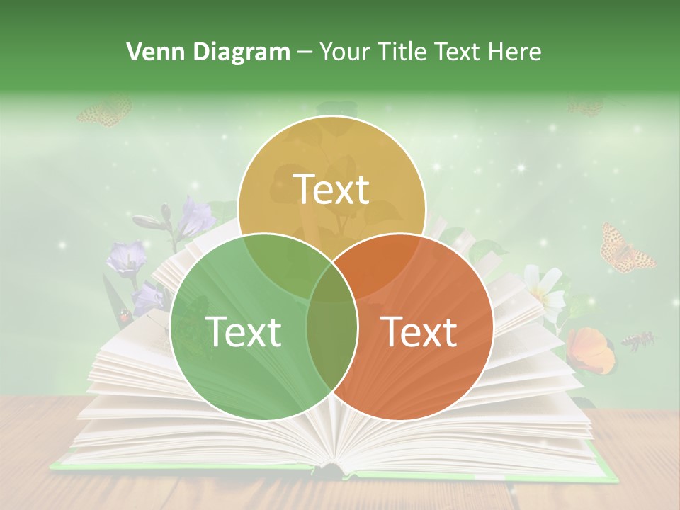 Studying Flower Space PowerPoint Template