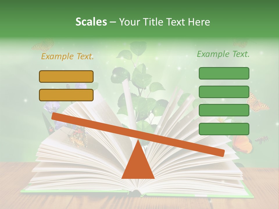 Studying Flower Space PowerPoint Template