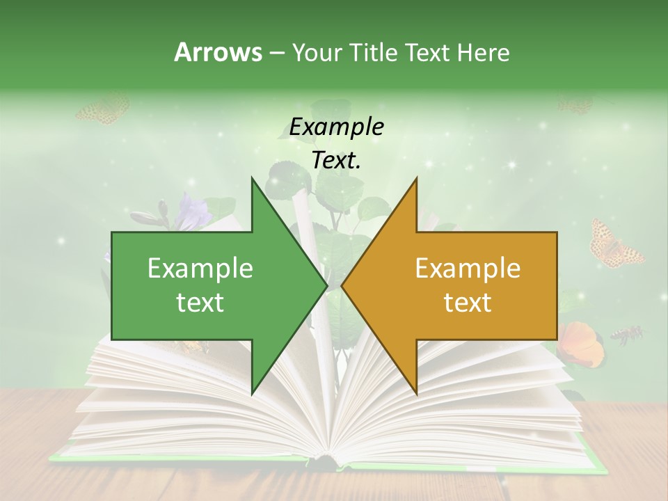 Studying Flower Space PowerPoint Template