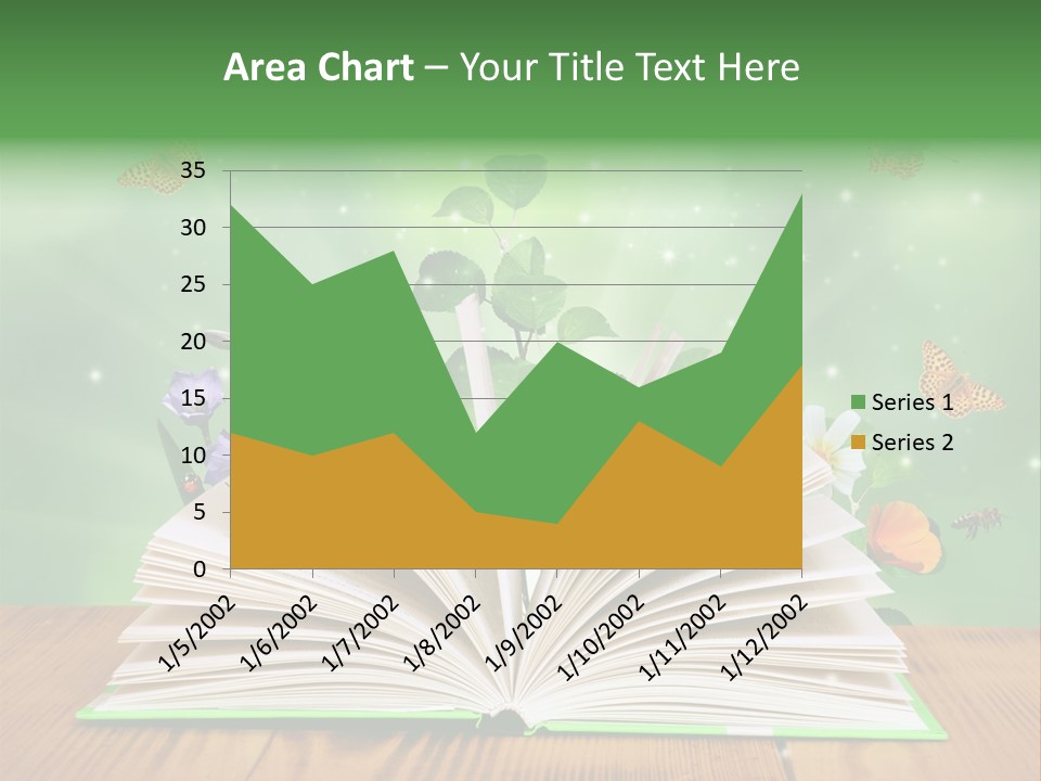 Studying Flower Space PowerPoint Template