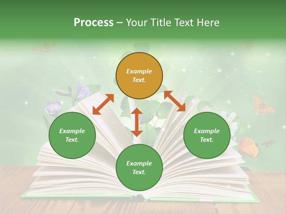 Studying Flower Space PowerPoint Template