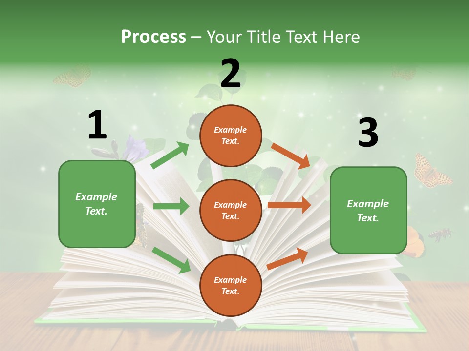 Studying Flower Space PowerPoint Template