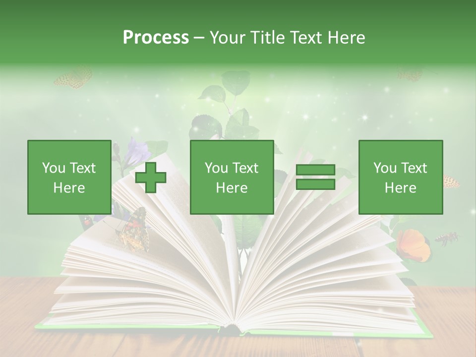 Studying Flower Space PowerPoint Template