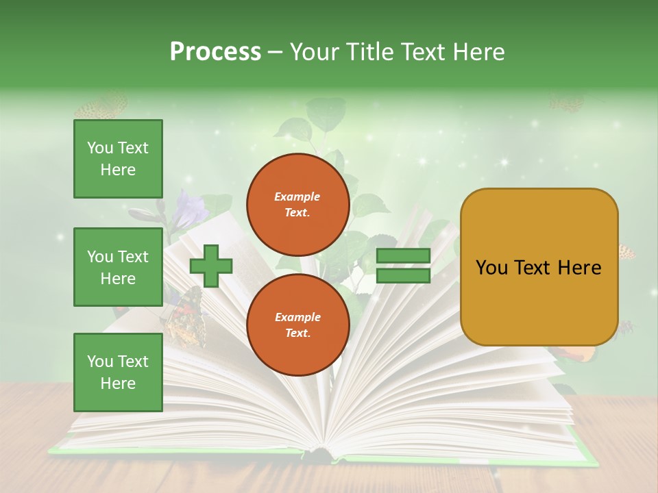 Studying Flower Space PowerPoint Template