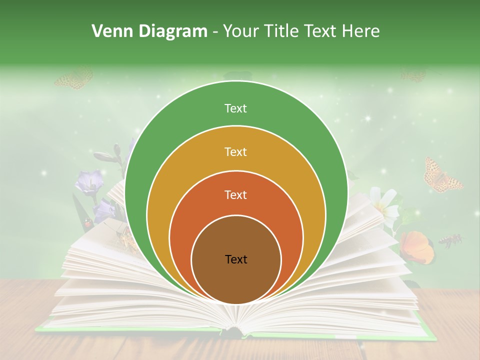 Studying Flower Space PowerPoint Template