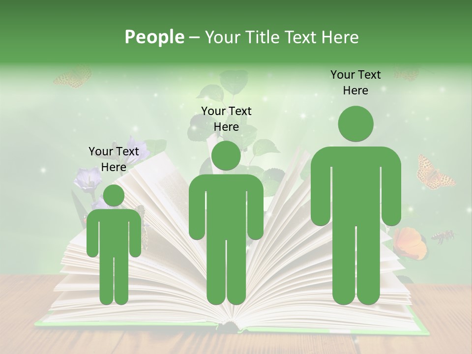 Studying Flower Space PowerPoint Template