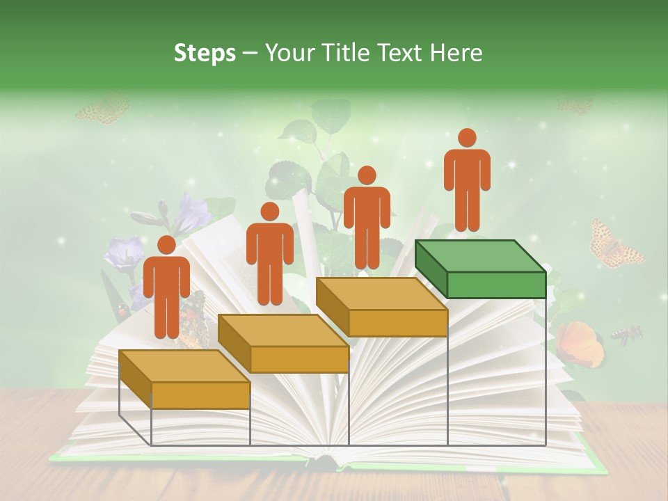 Studying Flower Space PowerPoint Template