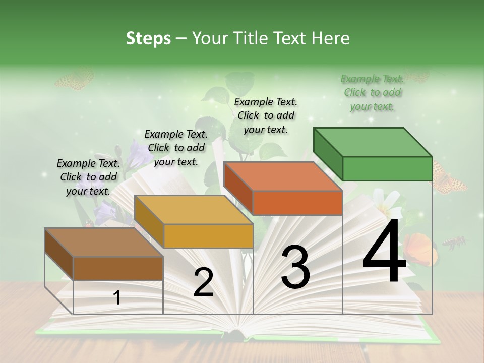 Studying Flower Space PowerPoint Template