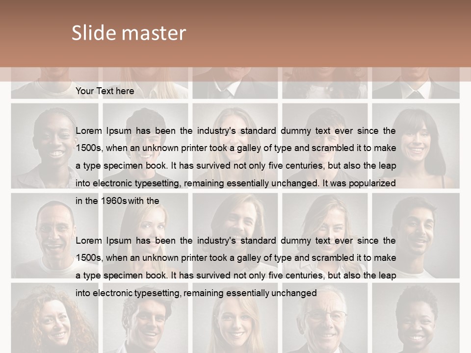 Business Happiness Work PowerPoint Template