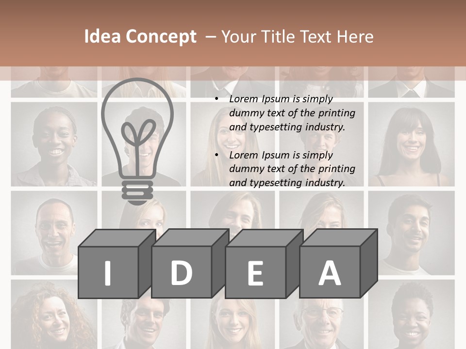 Business Happiness Work PowerPoint Template