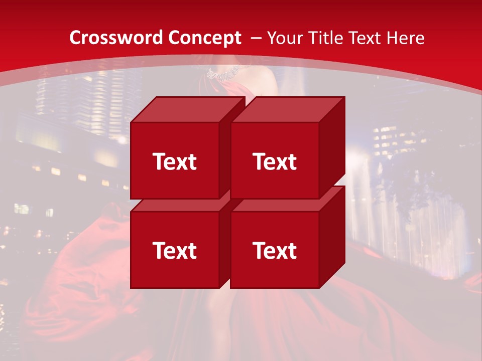 Background Skyscraper Person PowerPoint Template