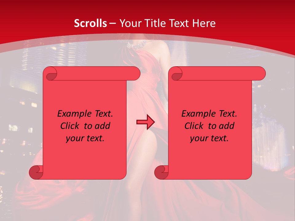 Background Skyscraper Person PowerPoint Template