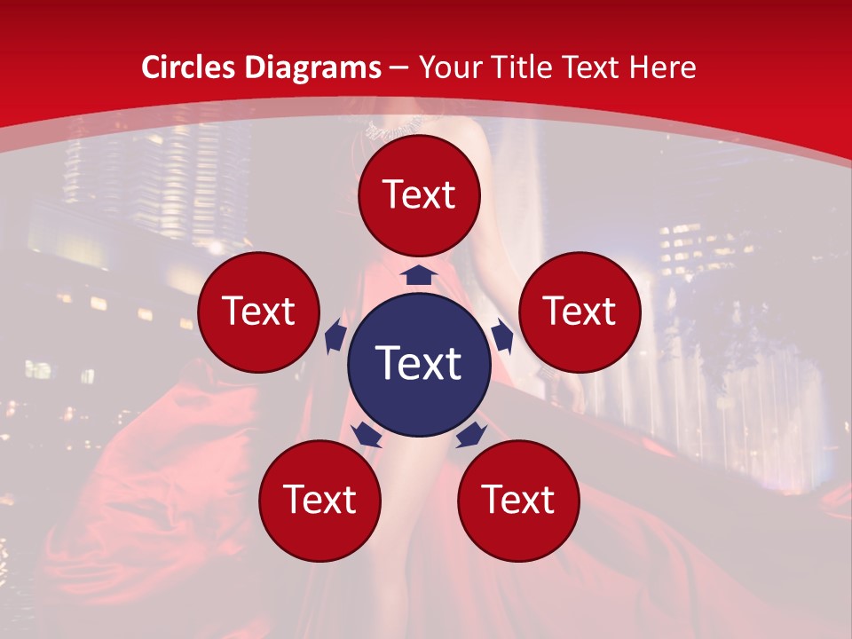 Background Skyscraper Person PowerPoint Template