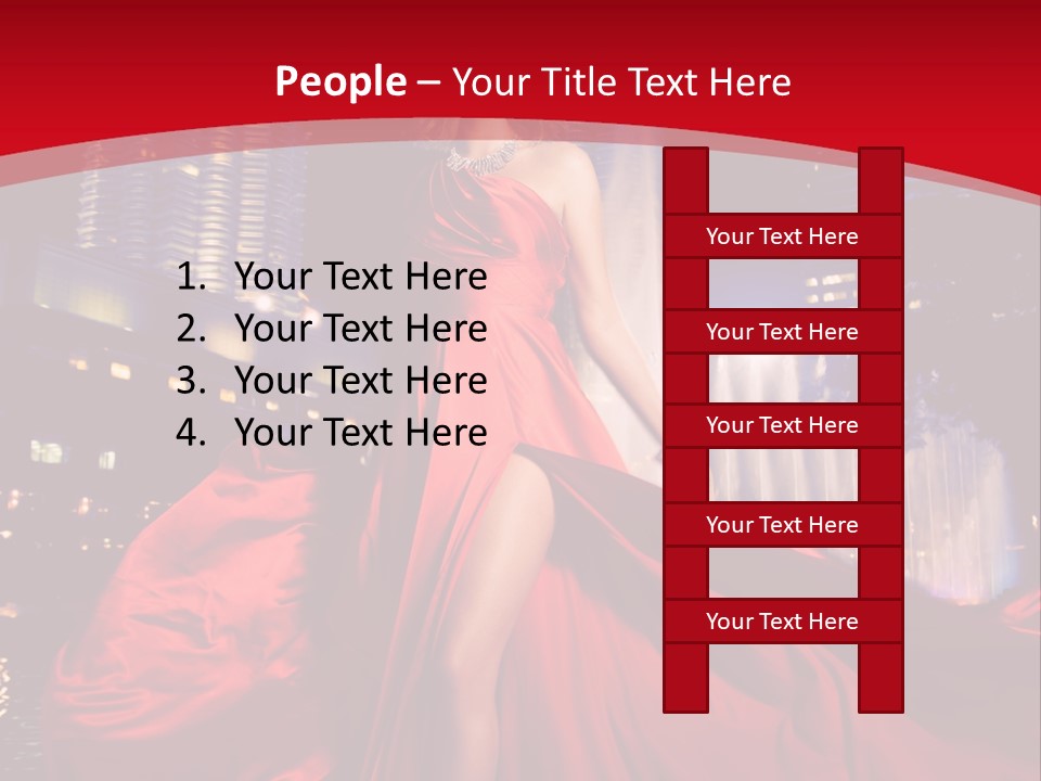 Background Skyscraper Person PowerPoint Template