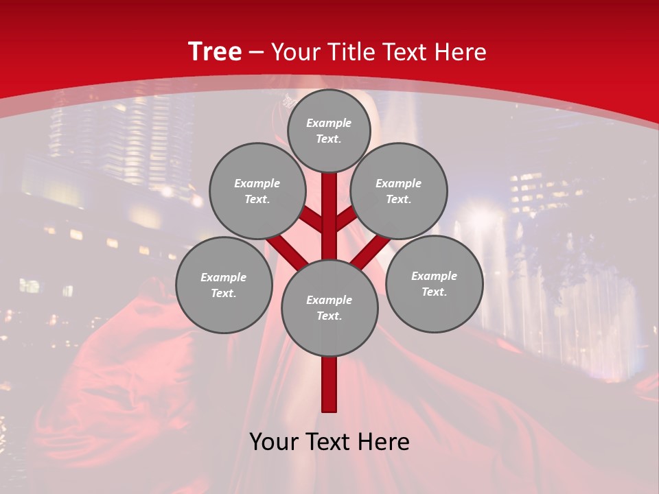 Background Skyscraper Person PowerPoint Template